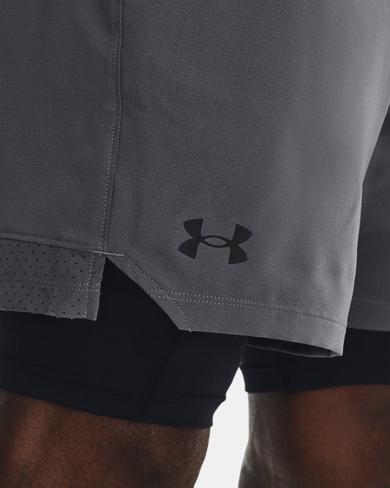 Men's UA Vanish Woven 2-in-1 Shorts, Gray, pdpMainDesktop image number 3